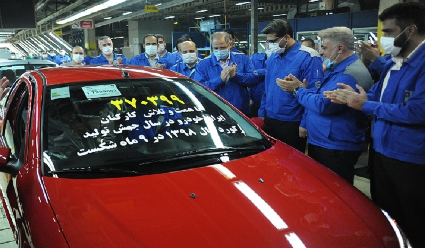 رکورد تولید ایران خودرو