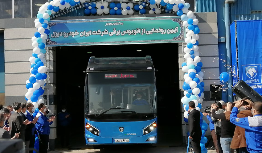 اتوبوس برقی آتروس e ایران خودرو دیزل